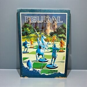 1969 3M Bookshelf FEUDAL Medieval Siege Conquest Strategy Board Game COMPLETE